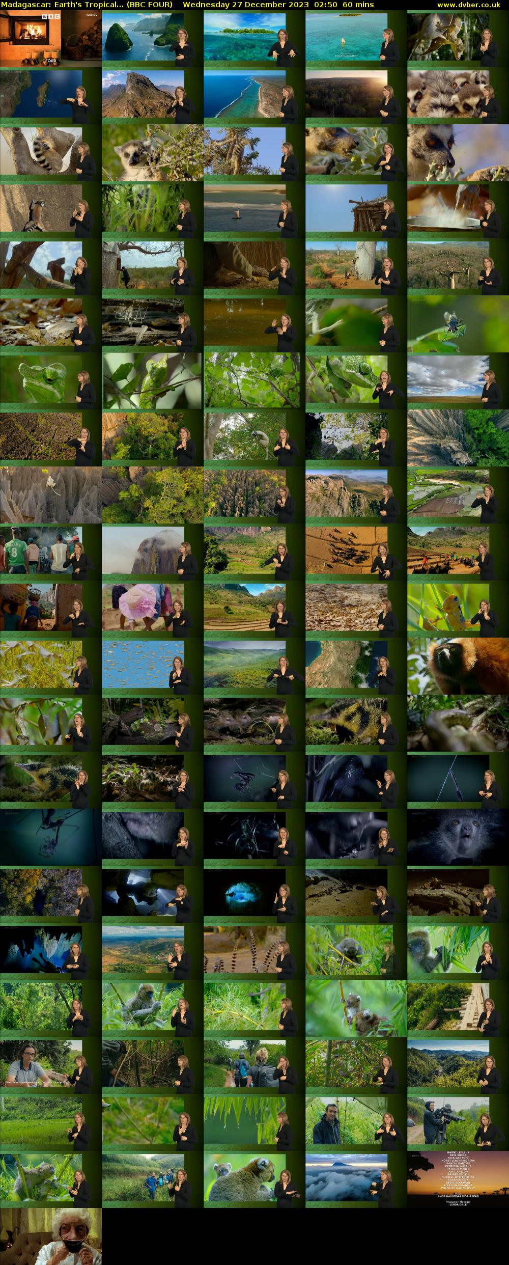 Madagascar: Earth's Tropical... (BBC FOUR) Wednesday 27 December 2023 02:50 - 03:50