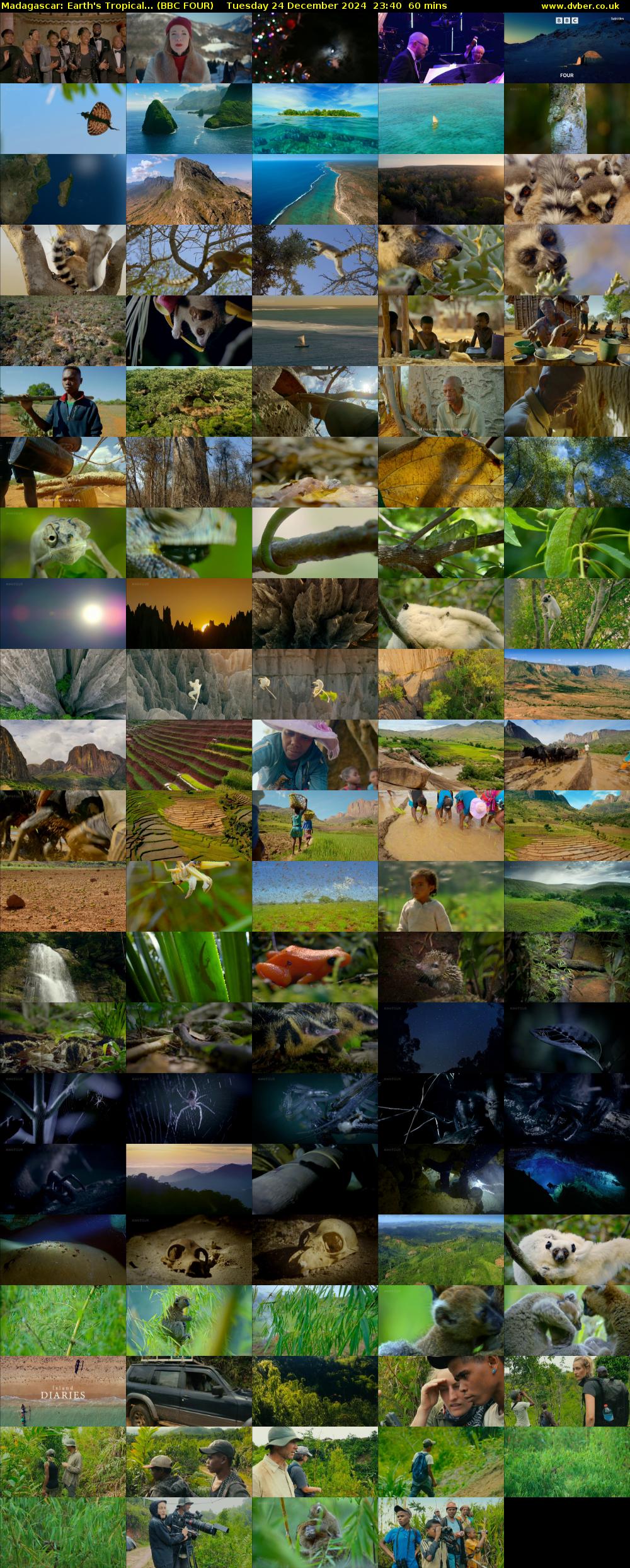 Madagascar: Earth's Tropical... (BBC FOUR) Tuesday 24 December 2024 23:40 - 00:40