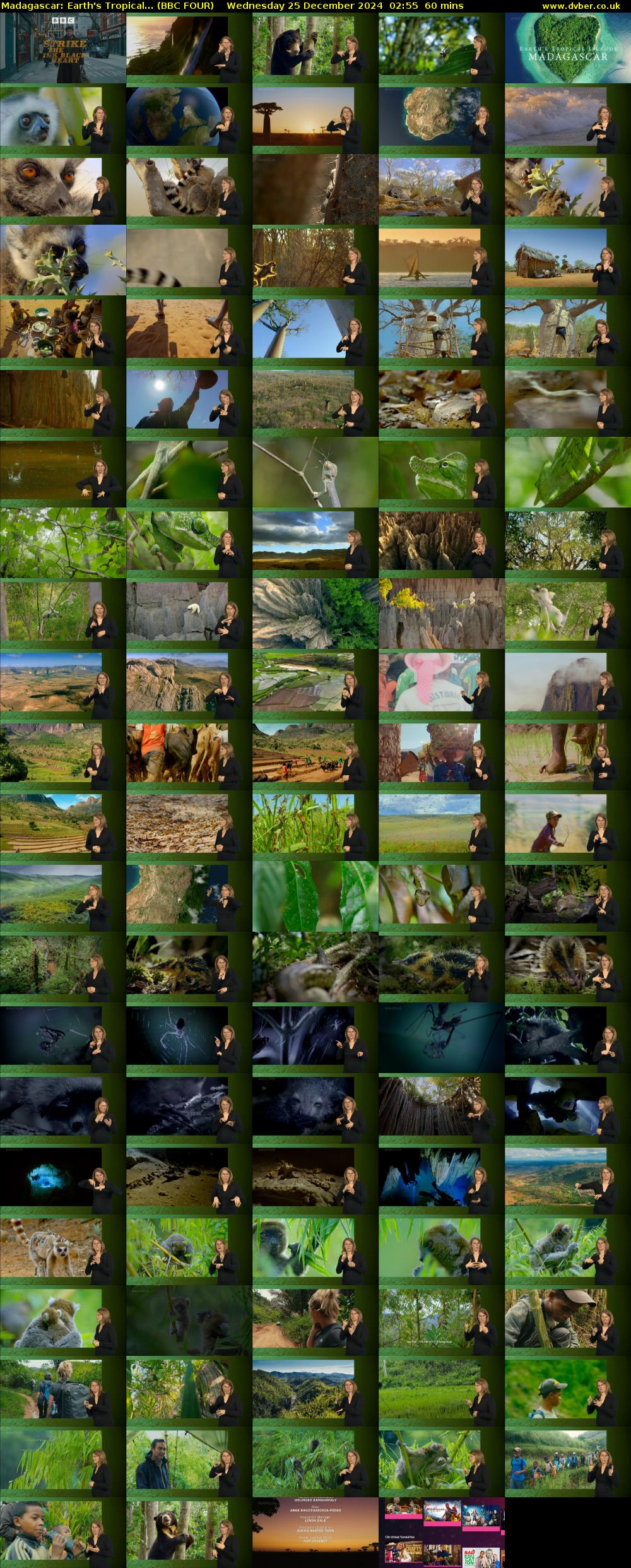 Madagascar: Earth's Tropical... (BBC FOUR) Wednesday 25 December 2024 02:55 - 03:55