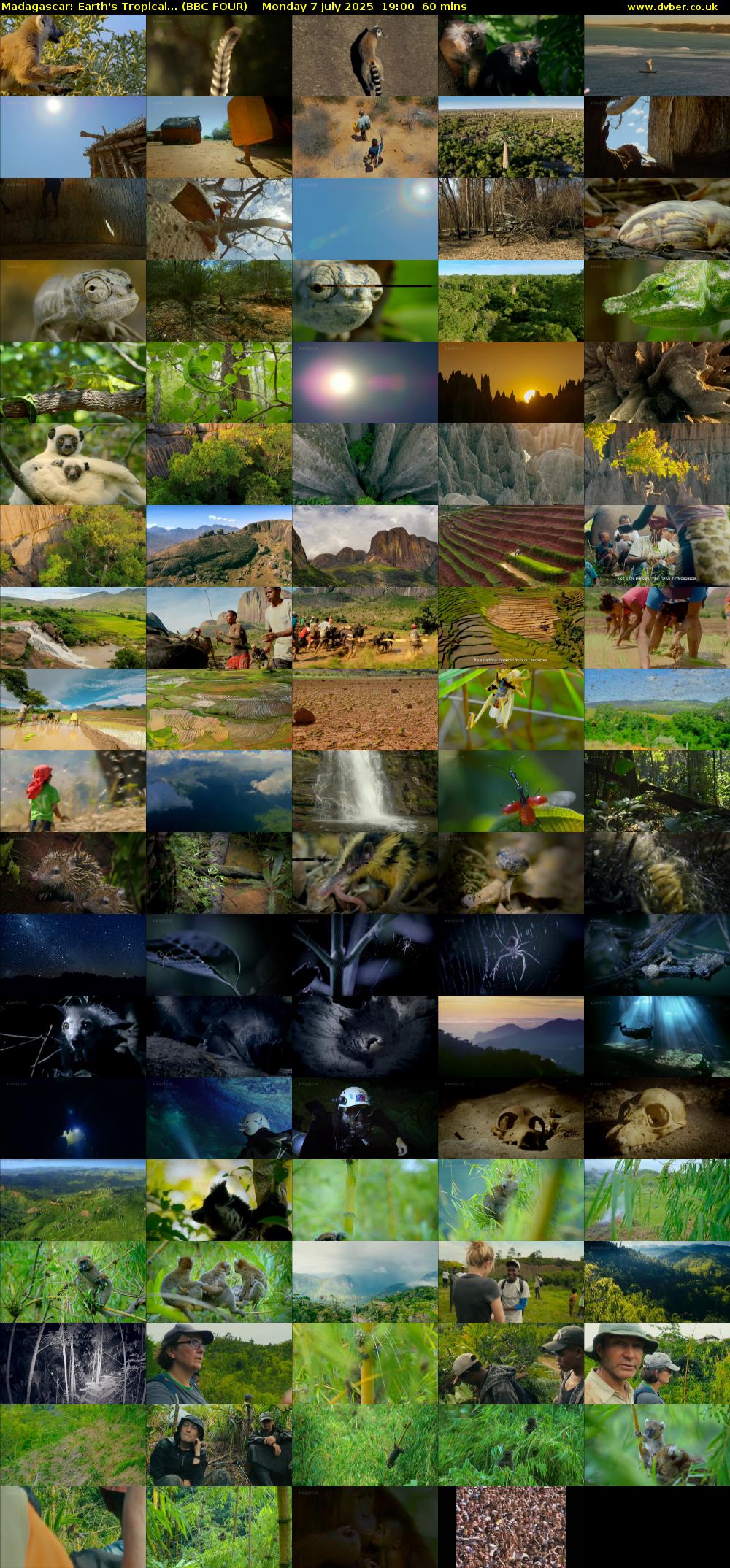 Madagascar: Earth's Tropical... (BBC FOUR) Monday 7 July 2025 19:00 - 20:00
