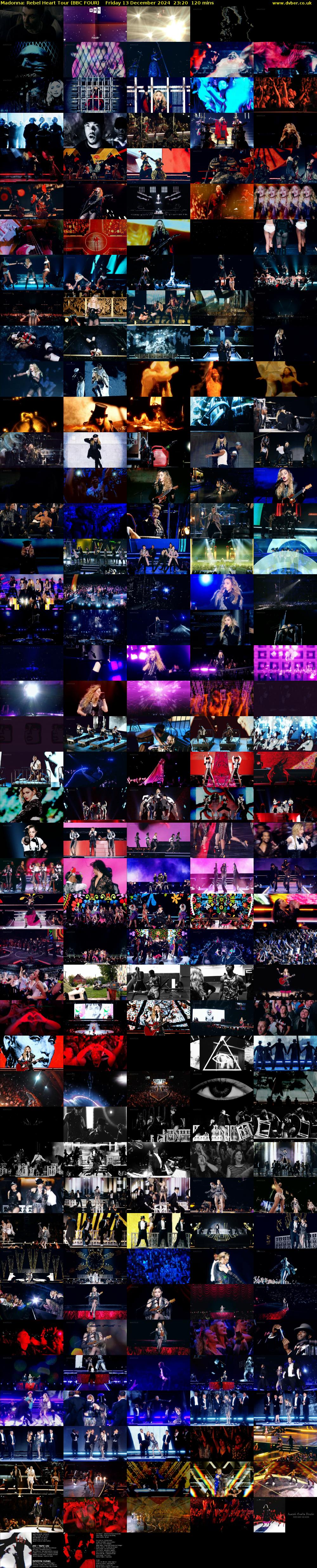 Madonna: Rebel Heart Tour (BBC FOUR) Friday 13 December 2024 23:20 - 01:20