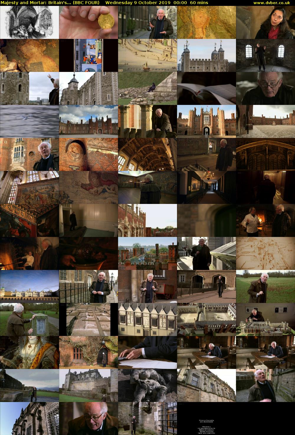 Majesty and Mortar: Britain's... (BBC FOUR) Wednesday 9 October 2019 00:00 - 01:00