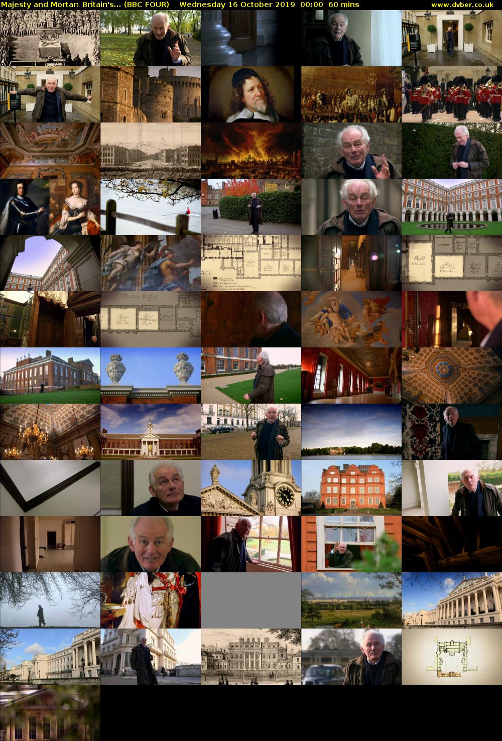 Majesty and Mortar: Britain's... (BBC FOUR) Wednesday 16 October 2019 00:00 - 01:00