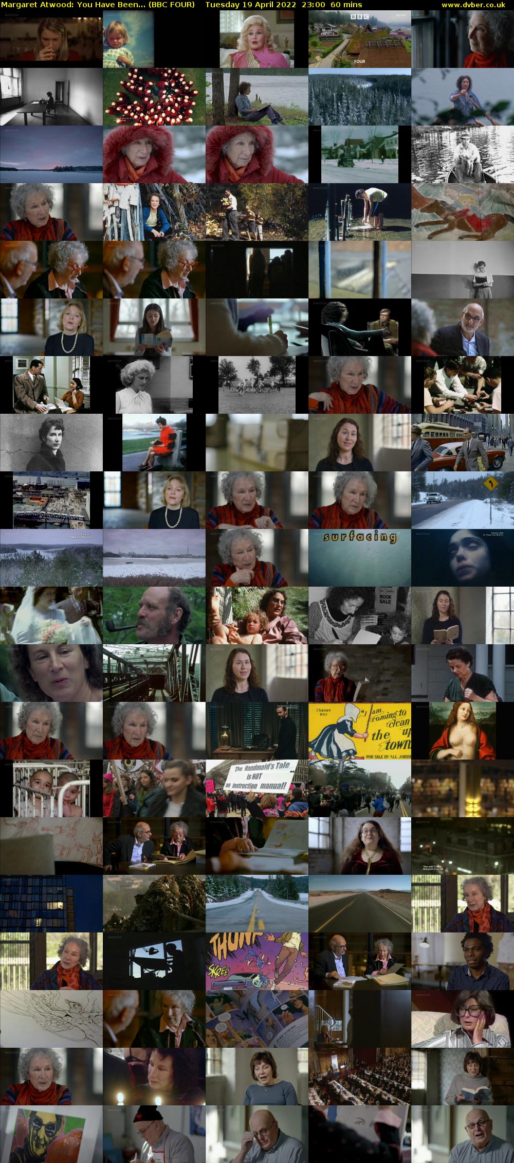 Margaret Atwood: You Have Been... (BBC FOUR) Tuesday 19 April 2022 23:00 - 00:00