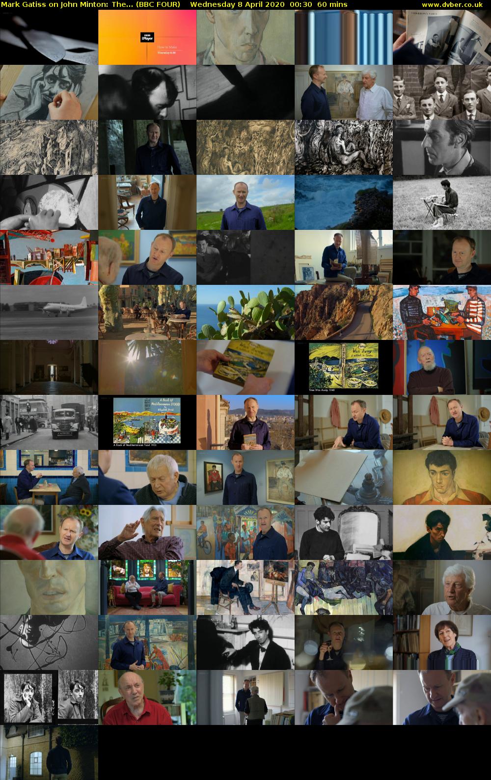 Mark Gatiss on John Minton: The... (BBC FOUR) Wednesday 8 April 2020 00:30 - 01:30