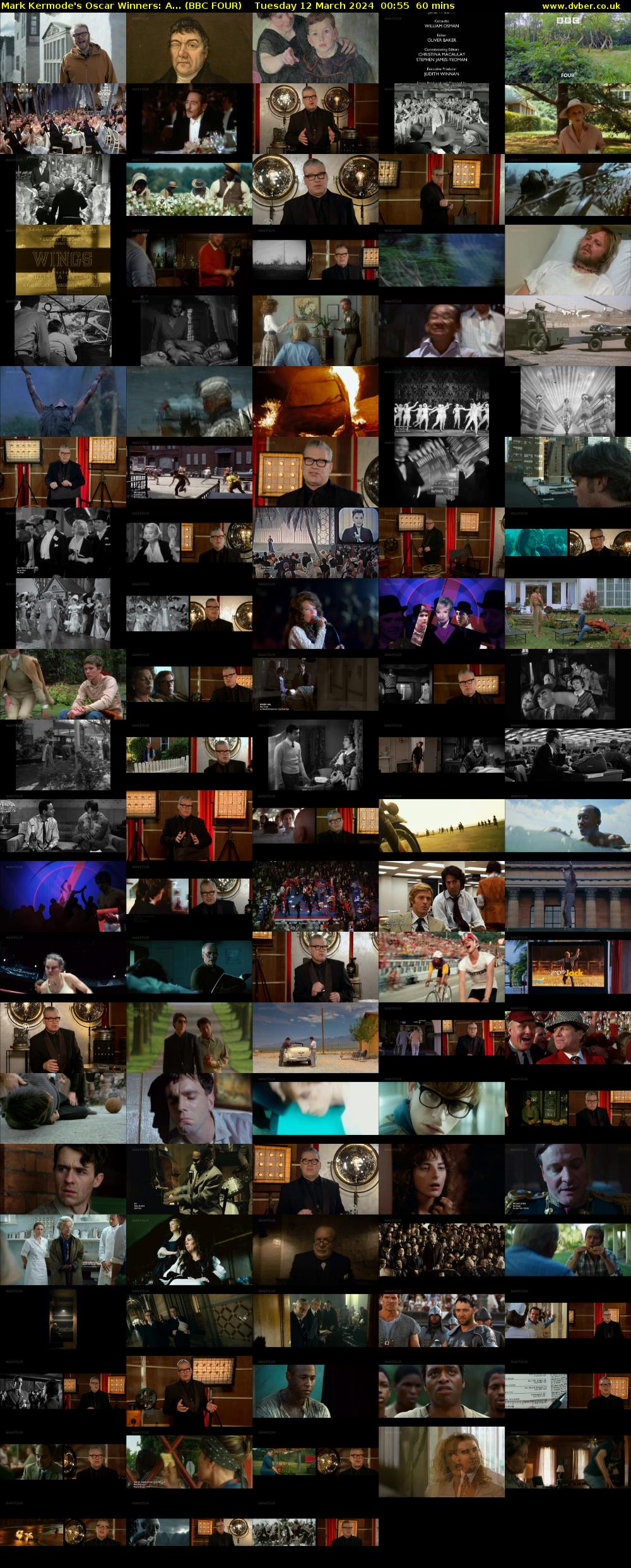 Mark Kermode's Oscar Winners: A... (BBC FOUR) Tuesday 12 March 2024 00:55 - 01:55