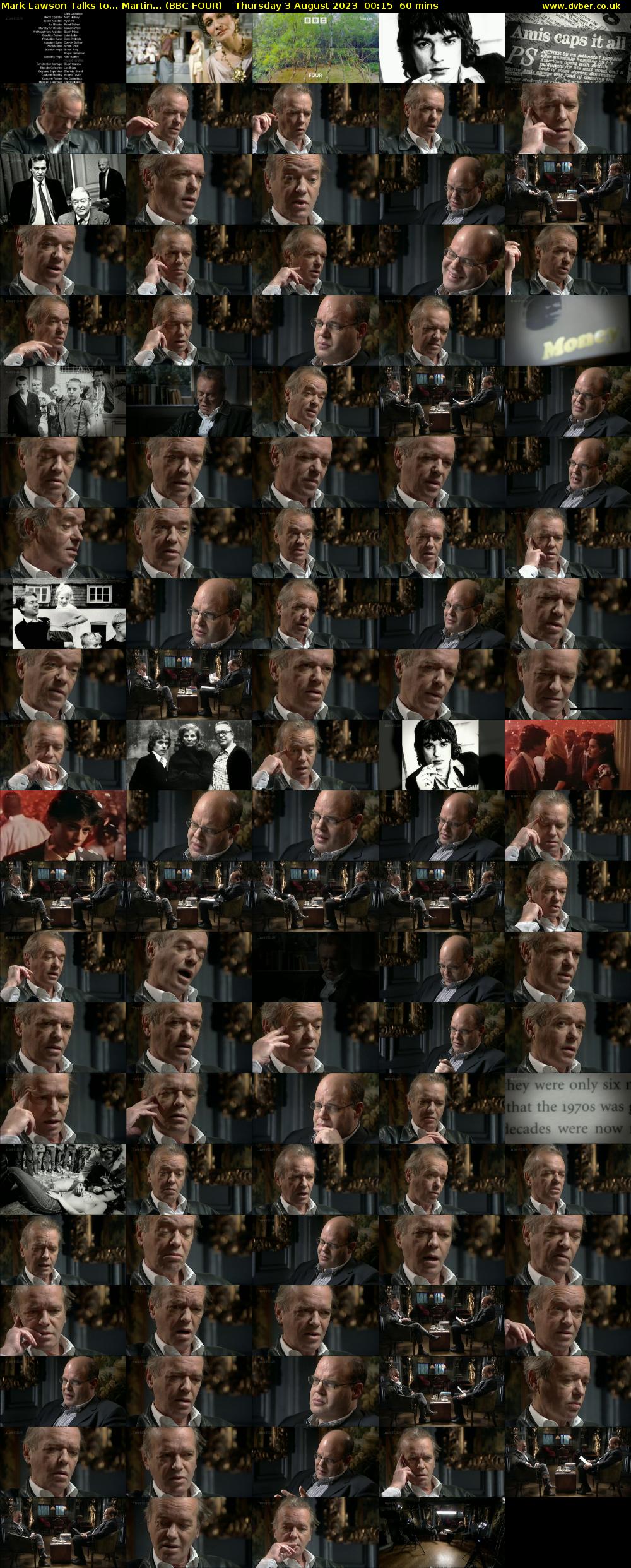 Mark Lawson Talks to... Martin... (BBC FOUR) Thursday 3 August 2023 00:15 - 01:15