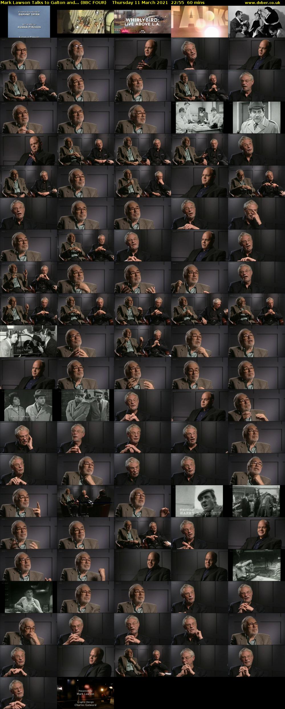 Mark Lawson Talks to Galton and... (BBC FOUR) Thursday 11 March 2021 22:55 - 23:55