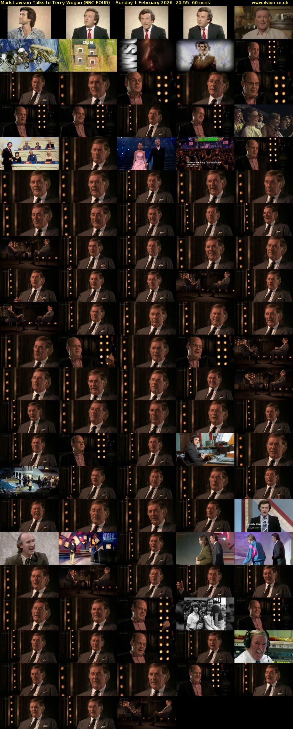 Mark Lawson Talks to Terry Wogan (BBC FOUR) Sunday 1 February 2026 20:55 - 21:55