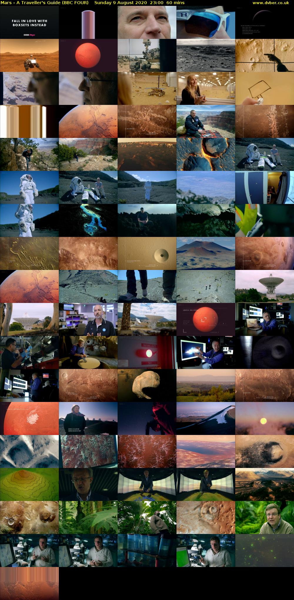 Mars - A Traveller's Guide (BBC FOUR) Sunday 9 August 2020 23:00 - 00:00