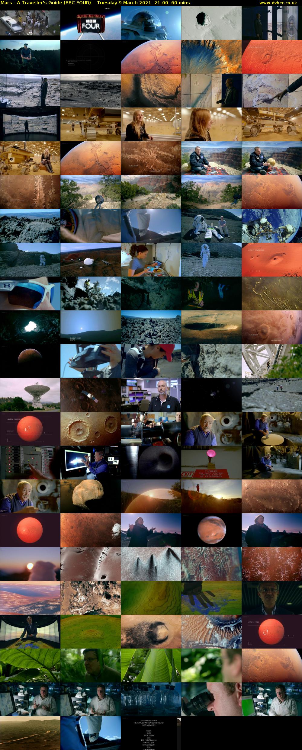 Mars - A Traveller's Guide (BBC FOUR) Tuesday 9 March 2021 21:00 - 22:00