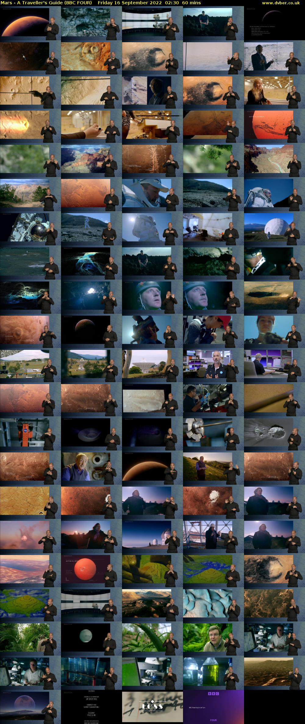 Mars - A Traveller's Guide (BBC FOUR) Friday 16 September 2022 02:30 - 03:30
