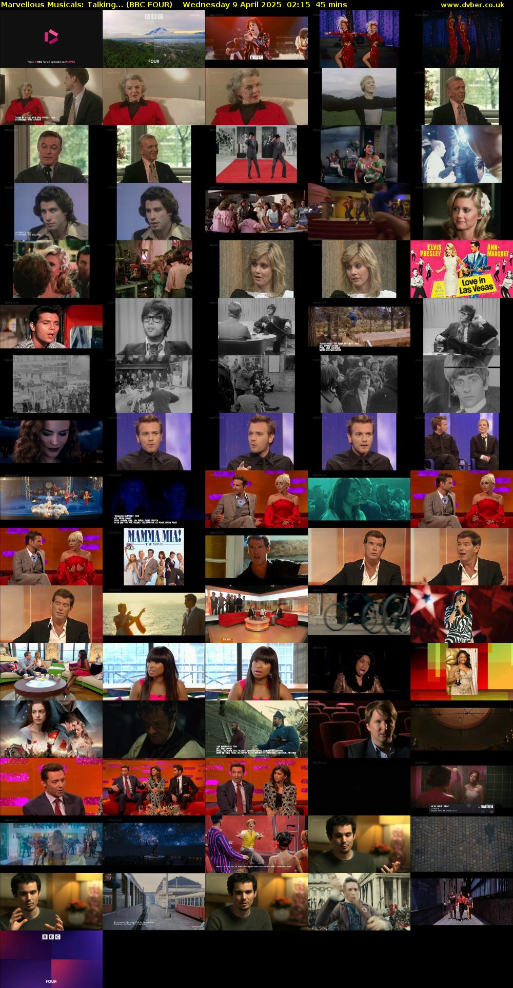 Marvellous Musicals: Talking... (BBC FOUR) Wednesday 9 April 2025 02:15 - 03:00