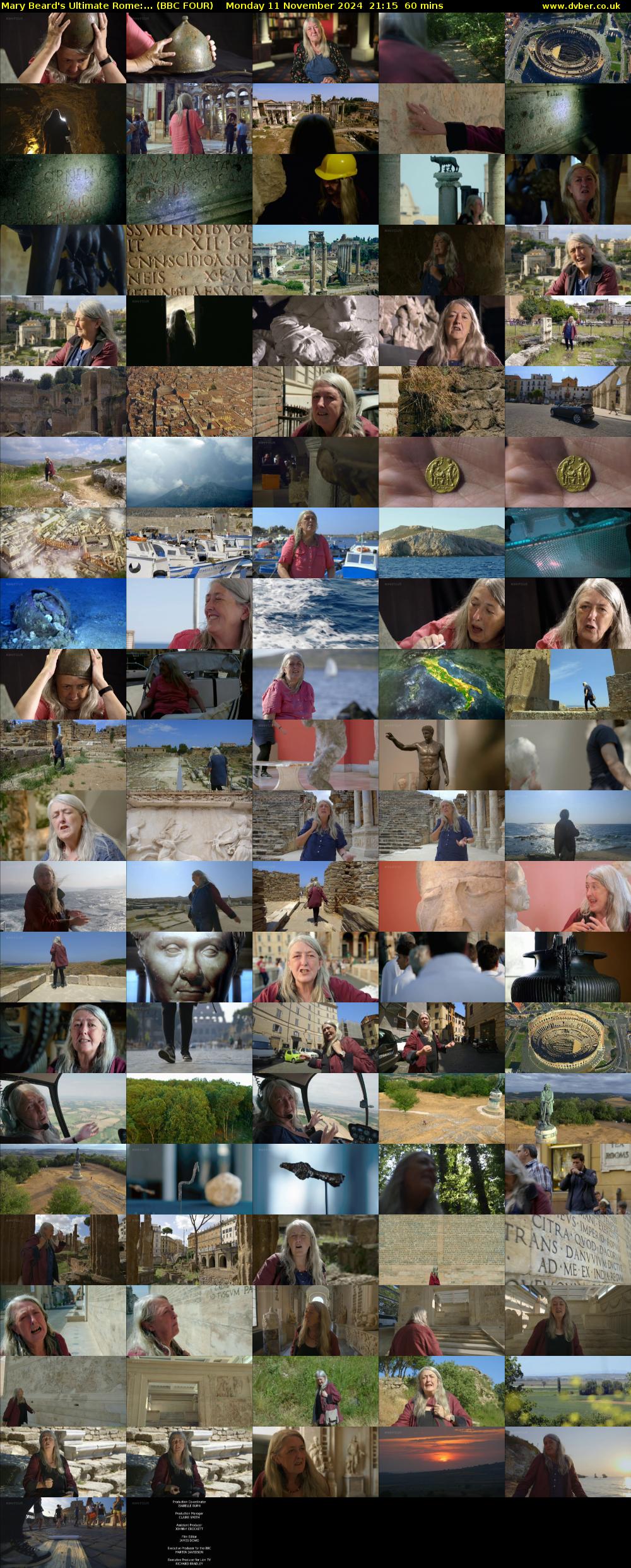 Mary Beard's Ultimate Rome:... (BBC FOUR) Monday 11 November 2024 21:15 - 22:15