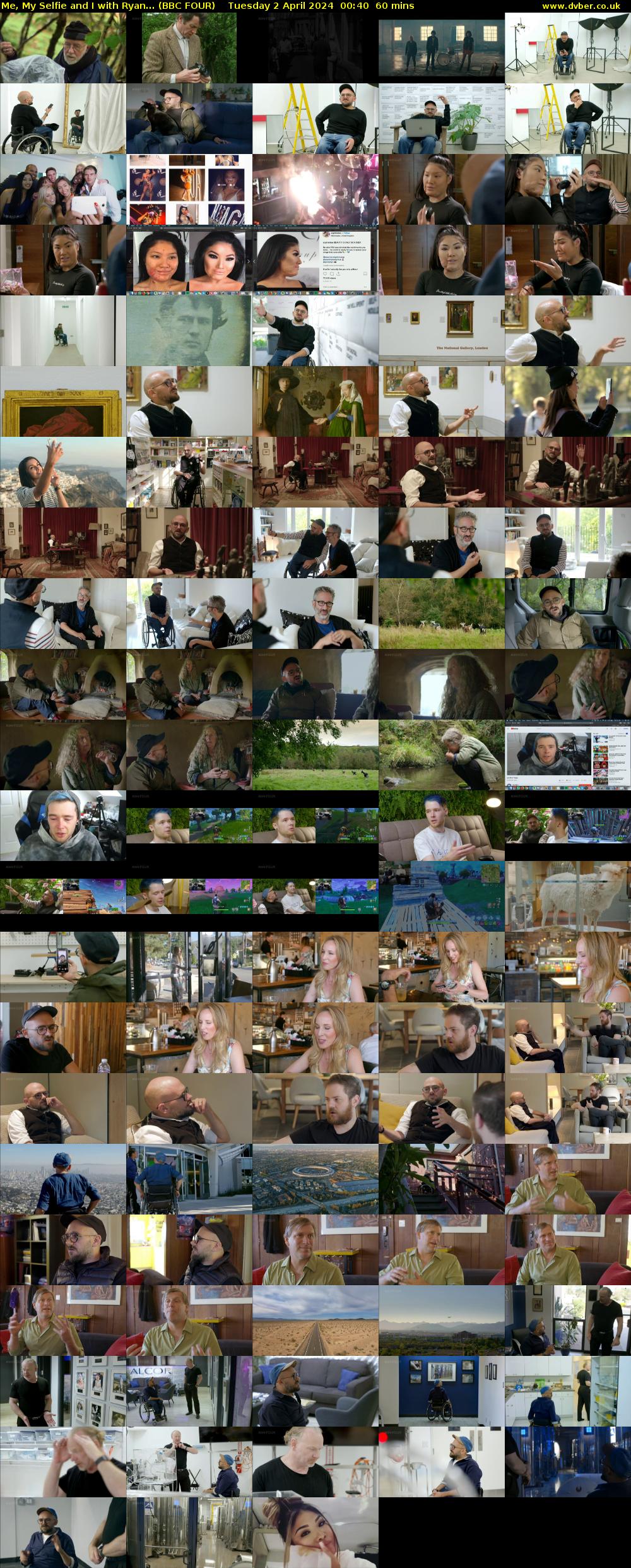 Me, My Selfie and I with Ryan... (BBC FOUR) Tuesday 2 April 2024 00:40 - 01:40