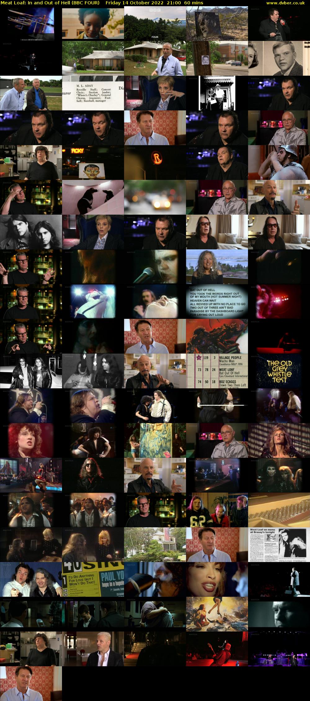 Meat Loaf: In and Out of Hell (BBC FOUR) Friday 14 October 2022 21:00 - 22:00
