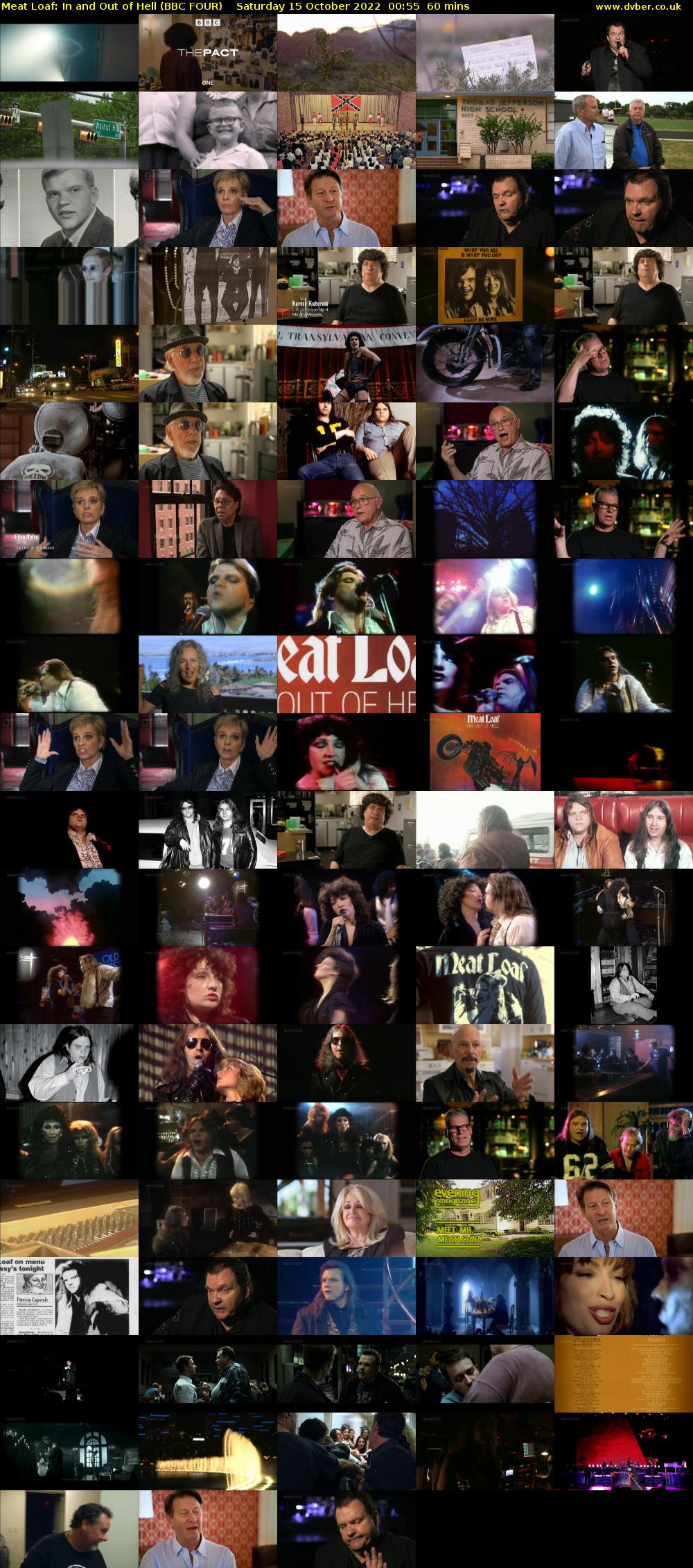 Meat Loaf: In and Out of Hell (BBC FOUR) Saturday 15 October 2022 00:55 - 01:55