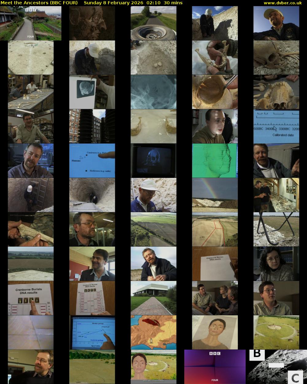 Meet the Ancestors (BBC FOUR) Sunday 8 February 2026 02:10 - 02:40