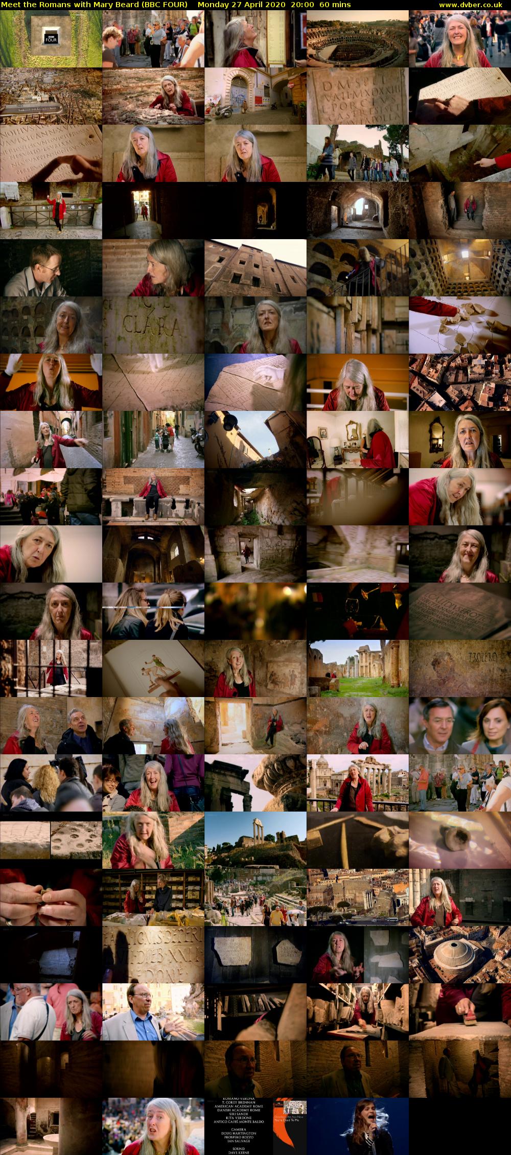 Meet the Romans with Mary Beard (BBC FOUR) Monday 27 April 2020 20:00 - 21:00
