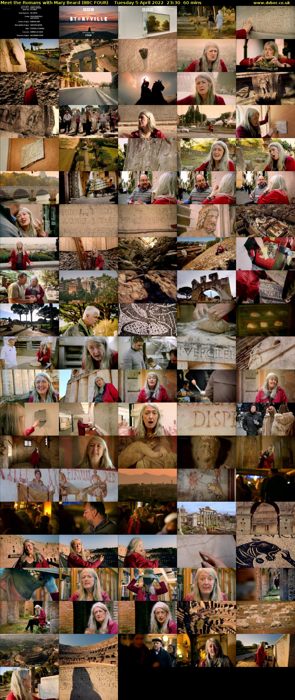Meet the Romans with Mary Beard (BBC FOUR) Tuesday 5 April 2022 23:30 - 00:30