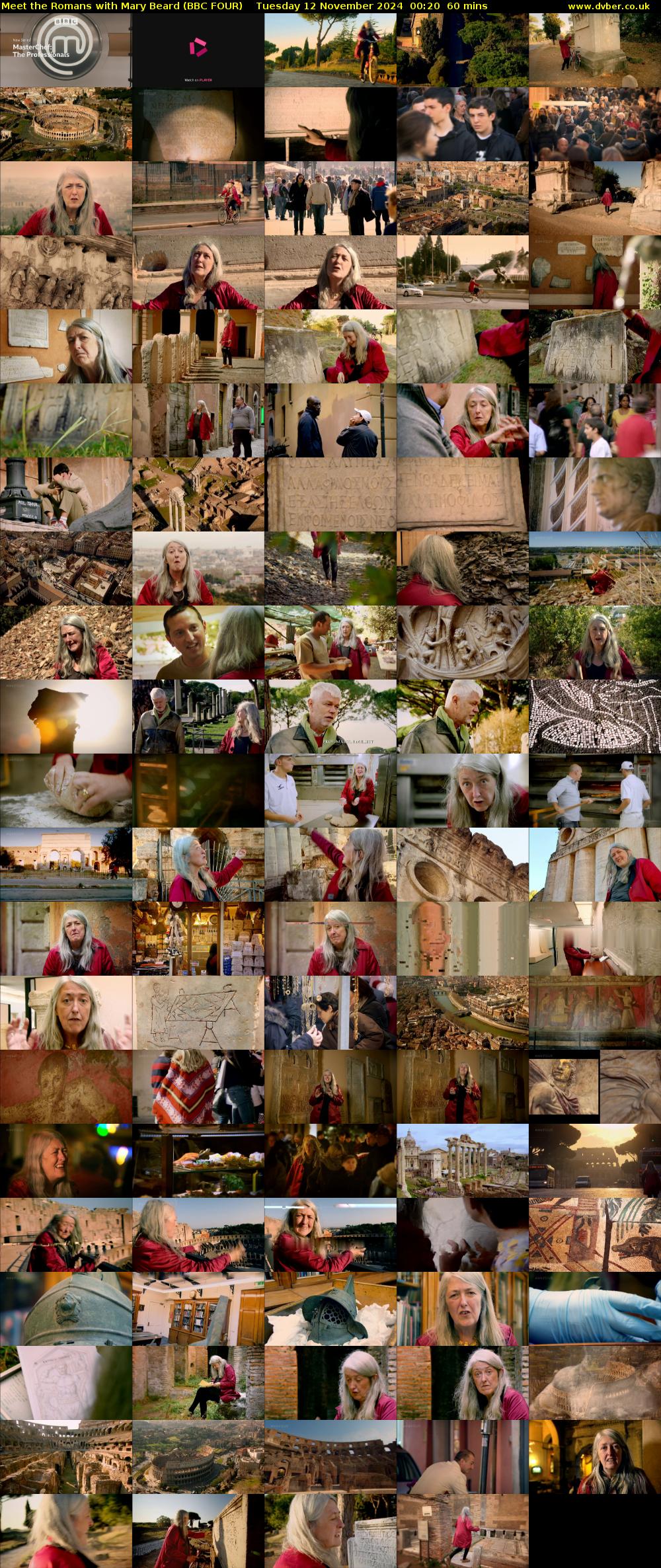 Meet the Romans with Mary Beard (BBC FOUR) Tuesday 12 November 2024 00:20 - 01:20
