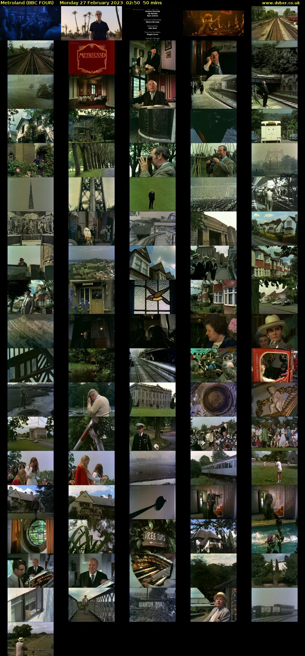 Metroland (BBC FOUR) Monday 27 February 2023 02:50 - 03:40