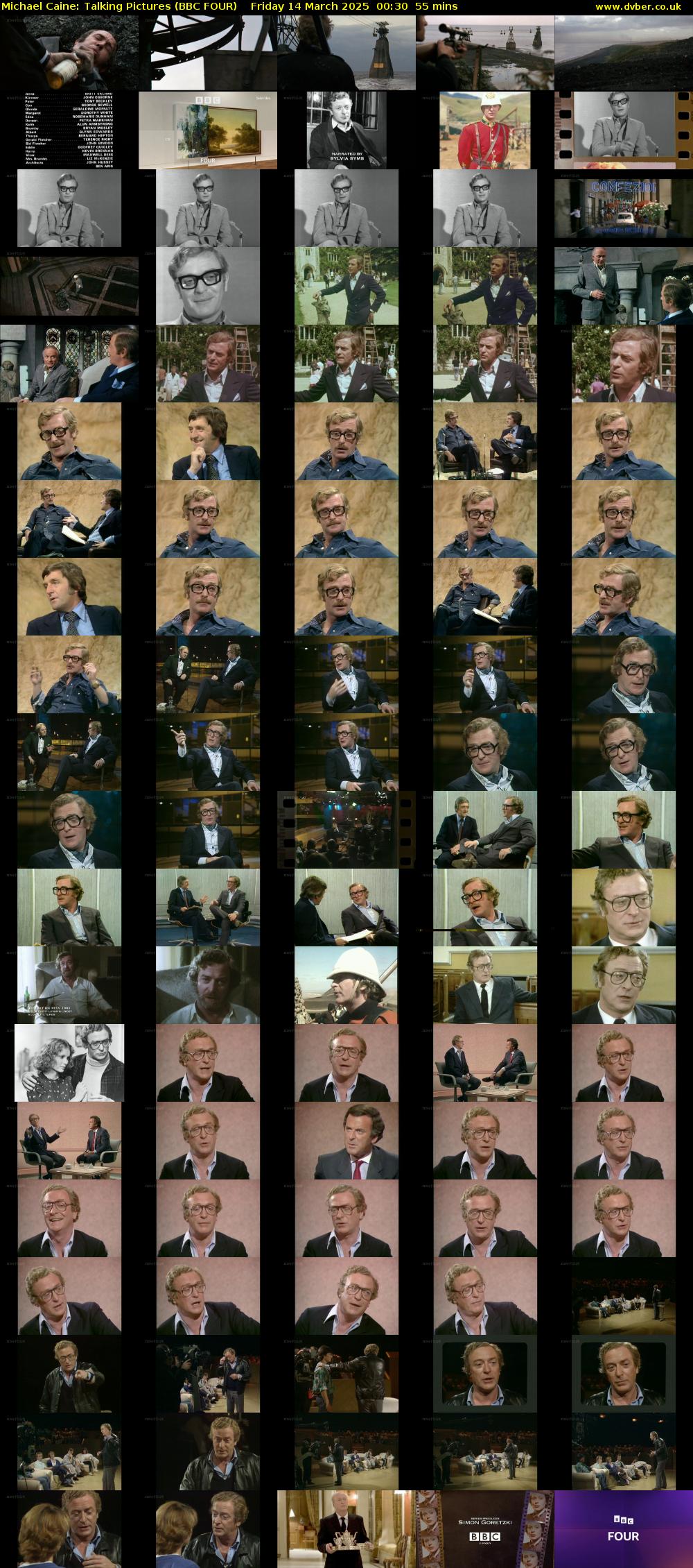 Michael Caine: Talking Pictures (BBC FOUR) Friday 14 March 2025 00:30 - 01:25