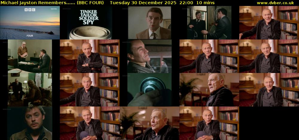 Michael Jayston Remembers...... (BBC FOUR) Tuesday 30 December 2025 22:00 - 22:10