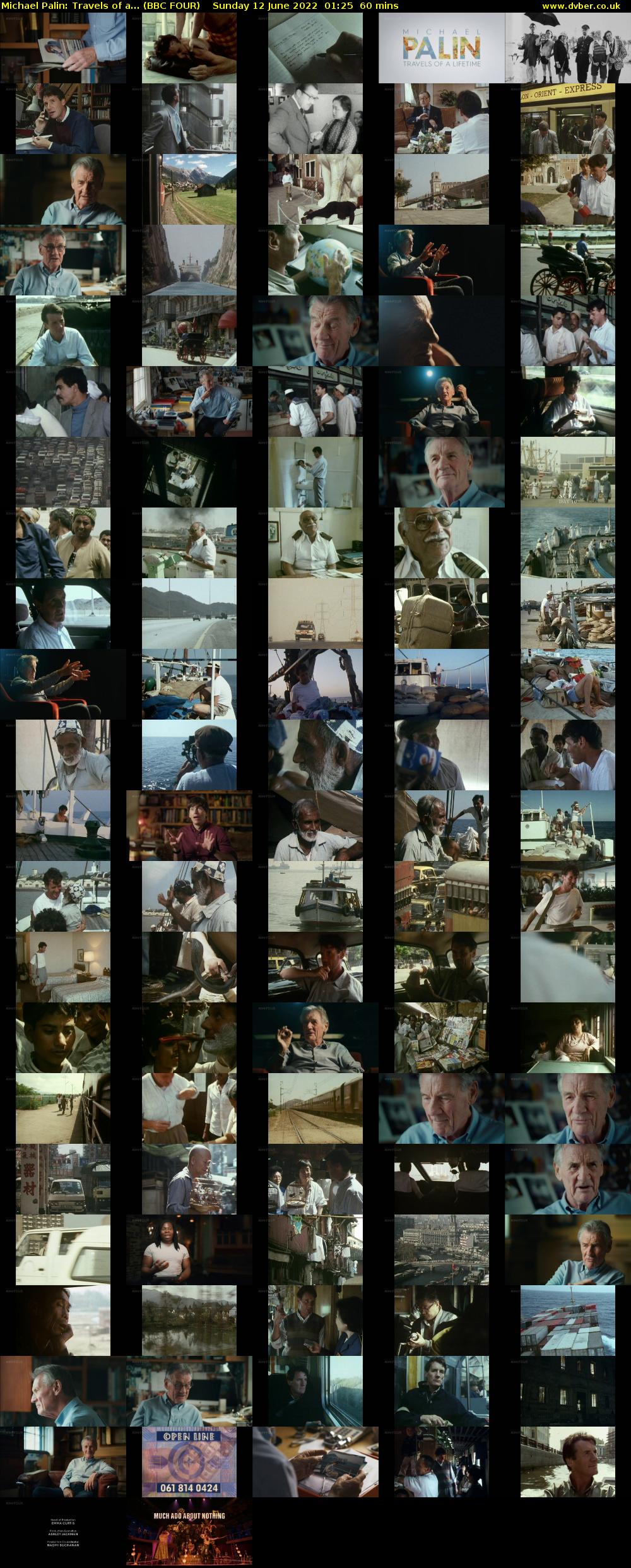 Michael Palin: Travels of a... (BBC FOUR) Sunday 12 June 2022 01:25 - 02:25