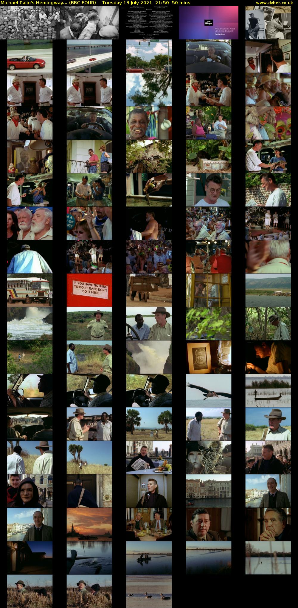 Michael Palin's Hemingway... (BBC FOUR) Tuesday 13 July 2021 21:50 - 22:40