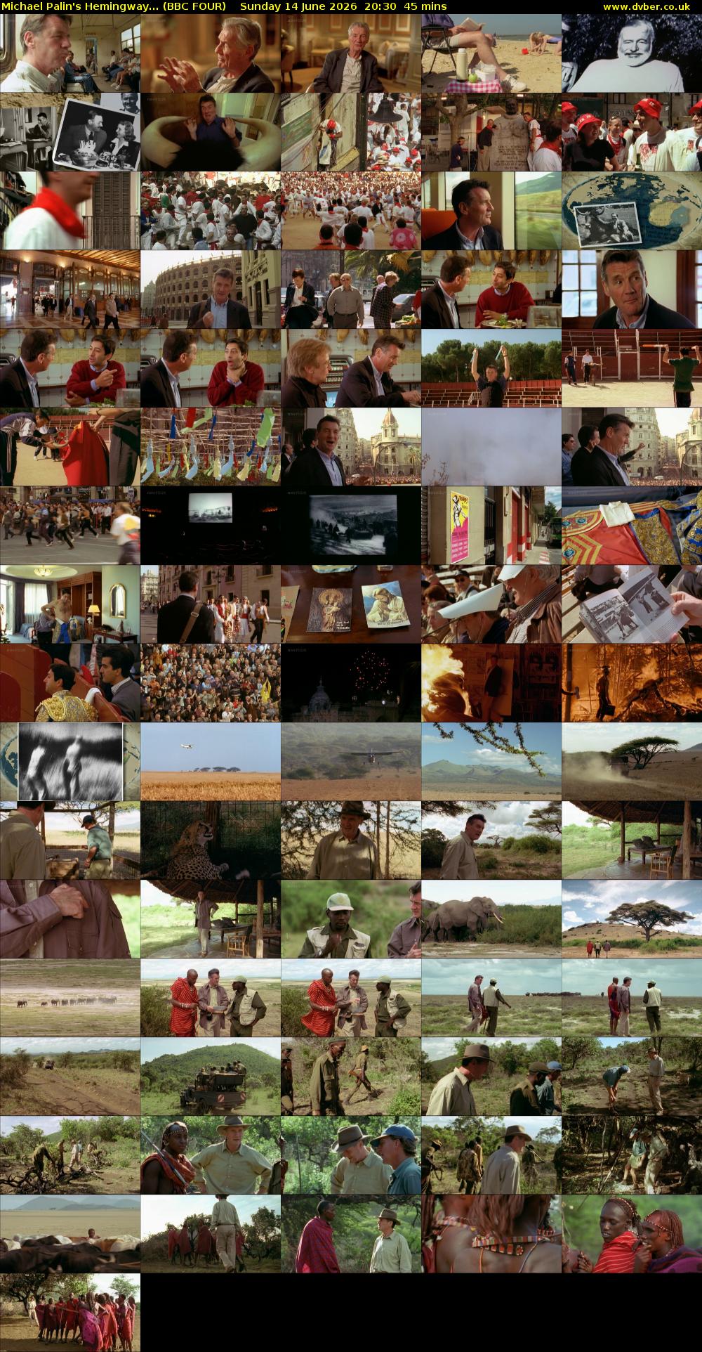 Michael Palin's Hemingway... (BBC FOUR) Sunday 14 June 2026 20:30 - 21:15