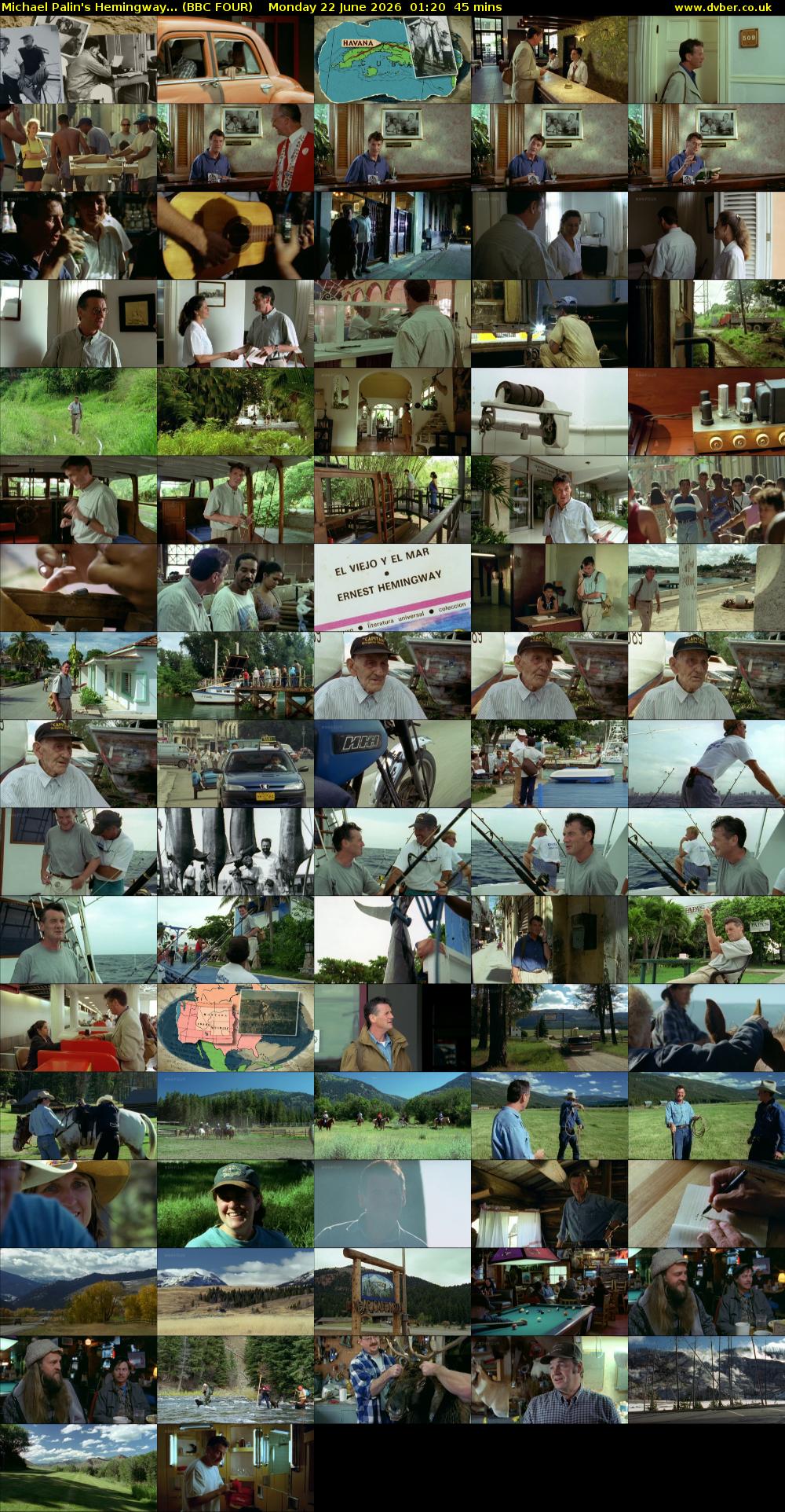 Michael Palin's Hemingway... (BBC FOUR) Monday 22 June 2026 01:20 - 02:05