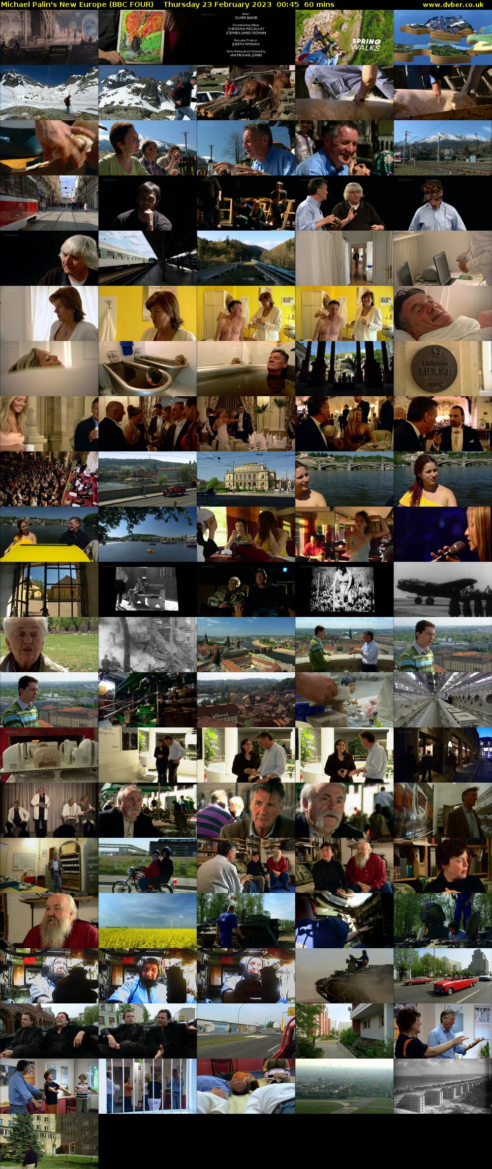 Michael Palin's New Europe (BBC FOUR) Thursday 23 February 2023 00:45 - 01:45