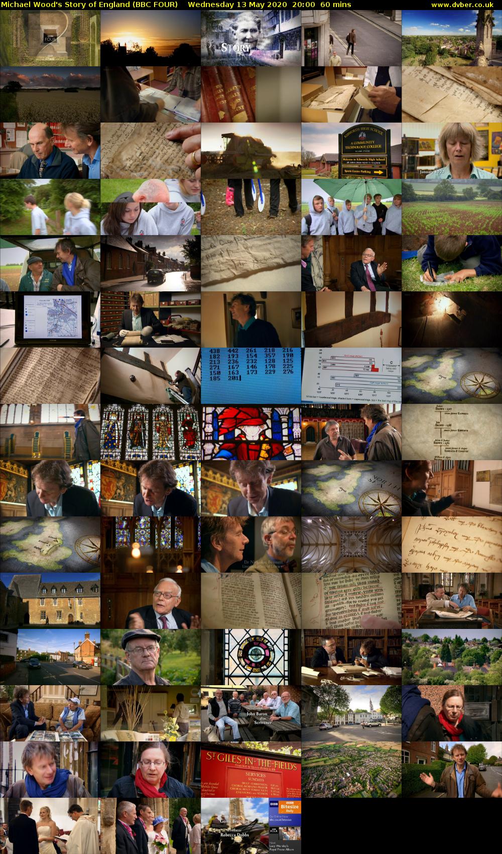 Michael Wood's Story of England (BBC FOUR) Wednesday 13 May 2020 20:00 - 21:00