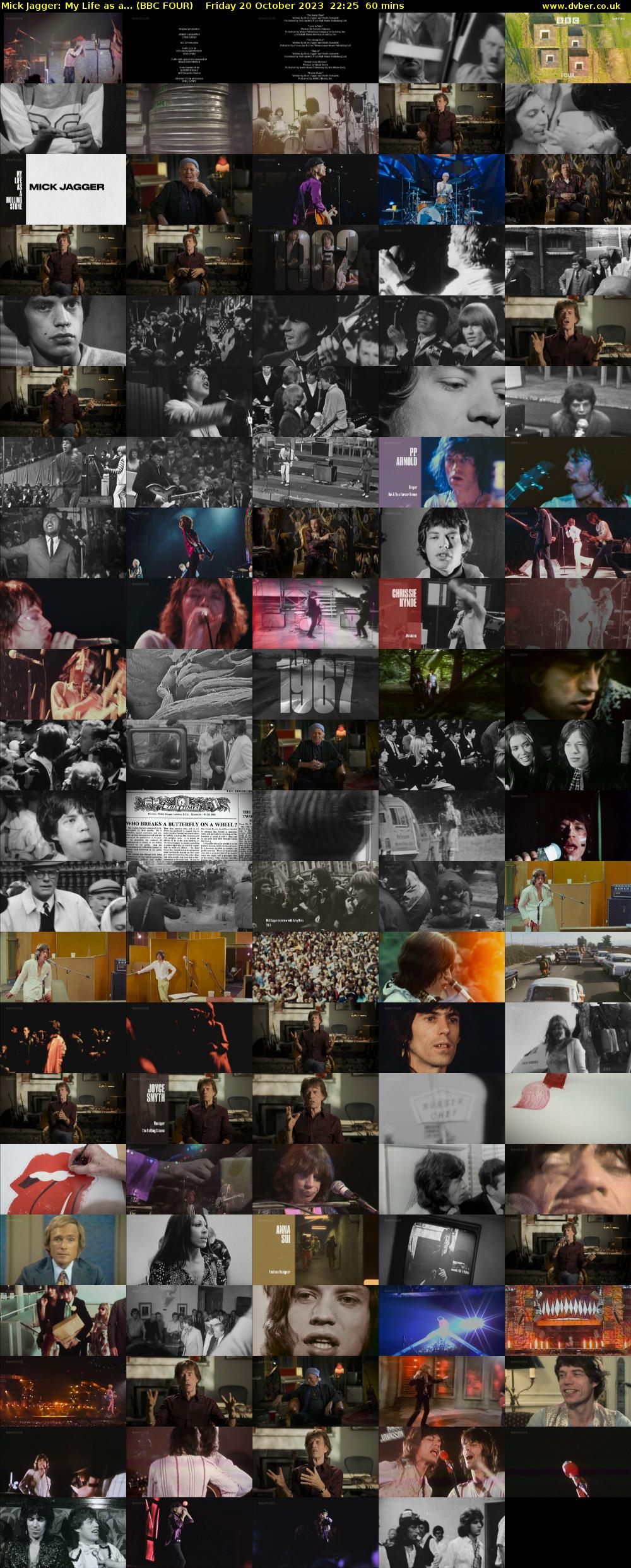 Mick Jagger: My Life as a... (BBC FOUR) Friday 20 October 2023 22:25 - 23:25