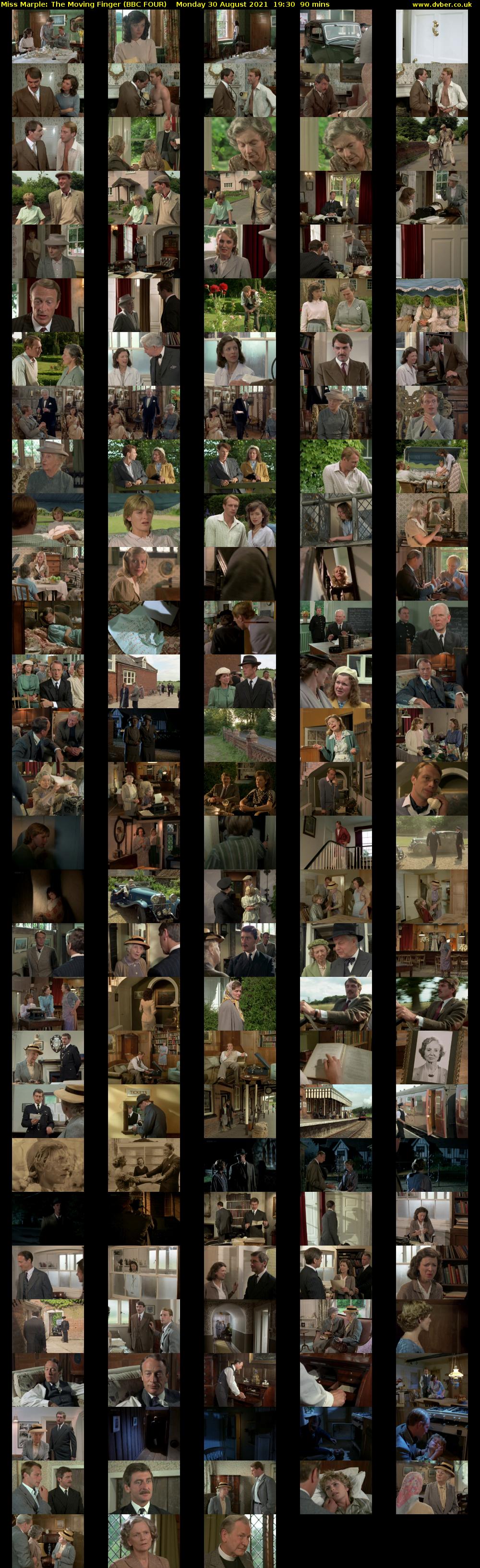Miss Marple: The Moving Finger (BBC FOUR) Monday 30 August 2021 19:30 - 21:00
