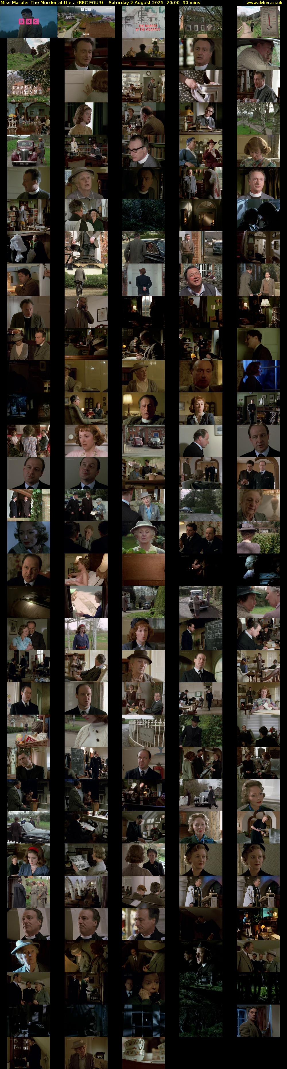 Miss Marple: The Murder at the... (BBC FOUR) Saturday 2 August 2025 20:00 - 21:30