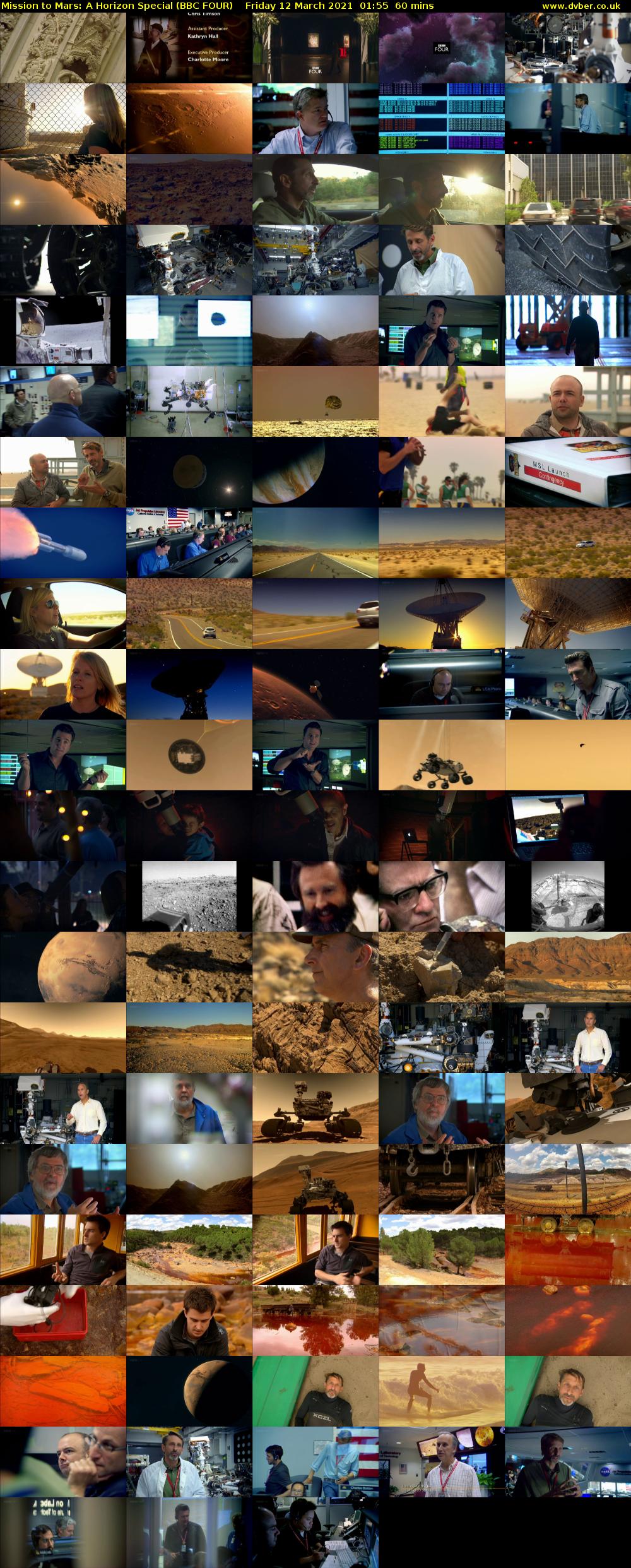 Mission to Mars: A Horizon Special (BBC FOUR) Friday 12 March 2021 01:55 - 02:55