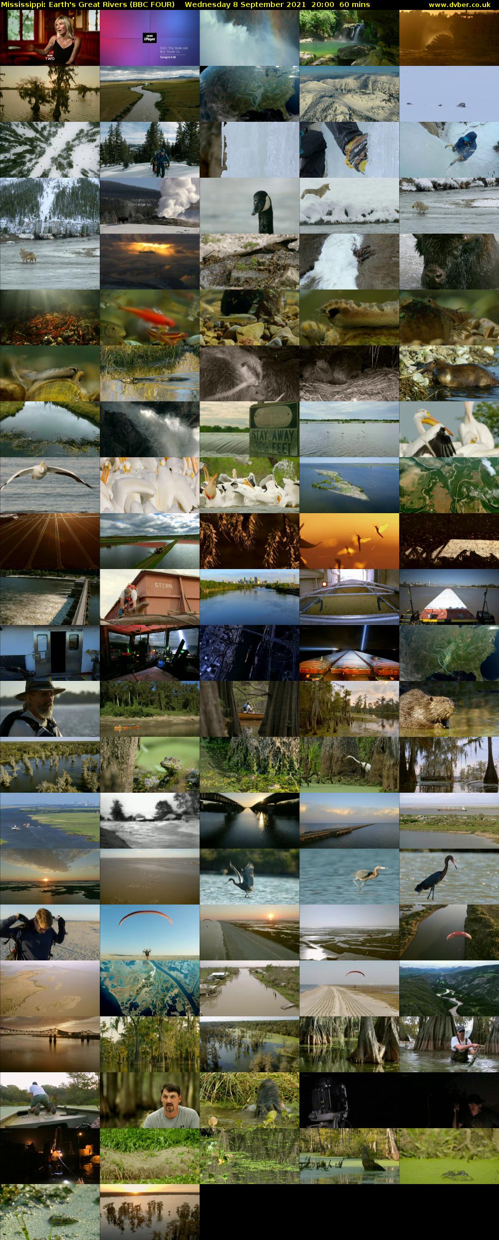 Mississippi: Earth's Great Rivers (BBC FOUR) Wednesday 8 September 2021 20:00 - 21:00