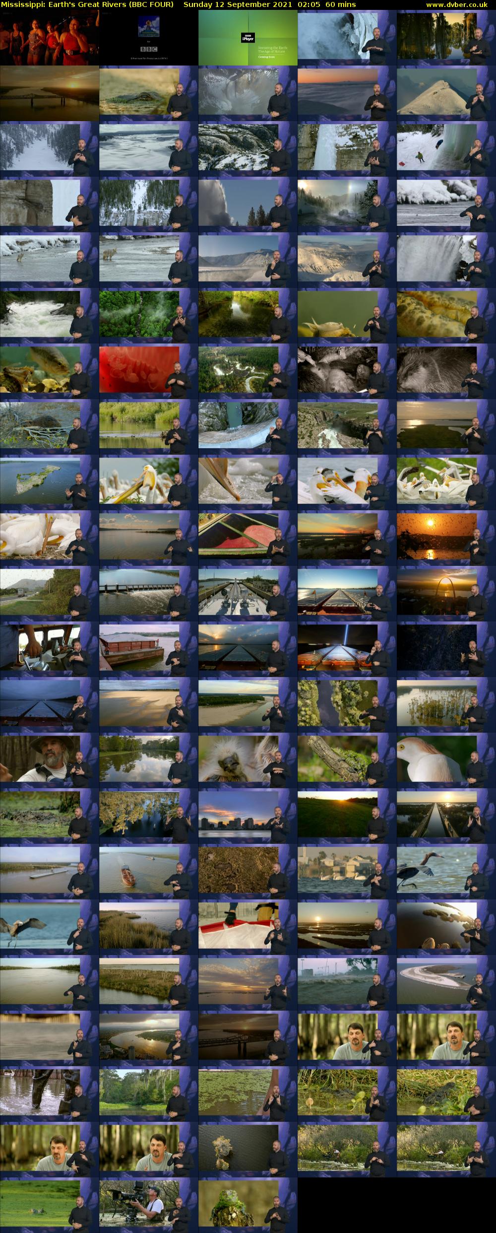 Mississippi: Earth's Great Rivers (BBC FOUR) Sunday 12 September 2021 02:05 - 03:05