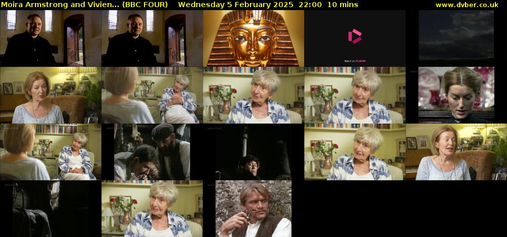 Moira Armstrong and Vivien... (BBC FOUR) Wednesday 5 February 2025 22:00 - 22:10