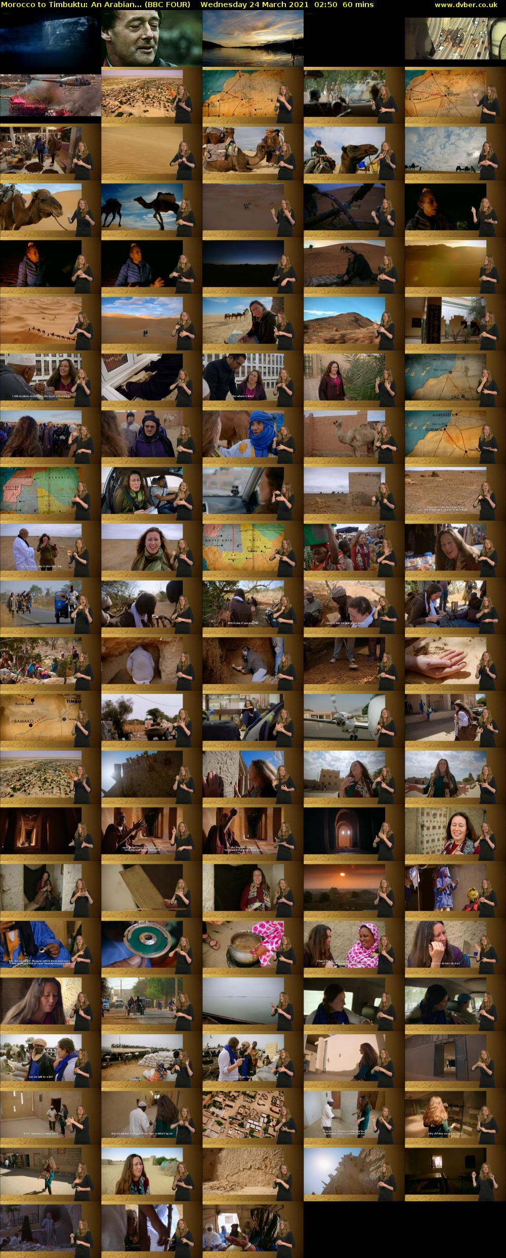 Morocco to Timbuktu: An Arabian... (BBC FOUR) Wednesday 24 March 2021 02:50 - 03:50