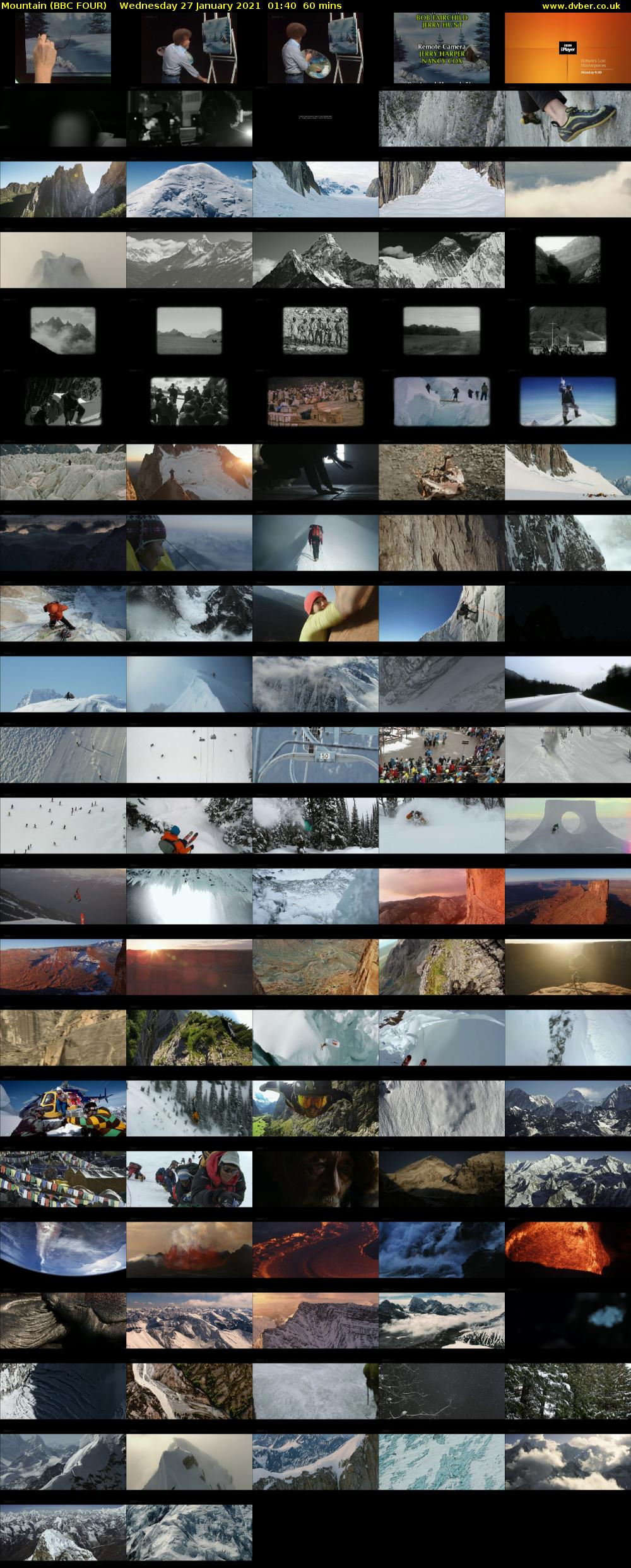 Mountain (BBC FOUR) Wednesday 27 January 2021 01:40 - 02:40