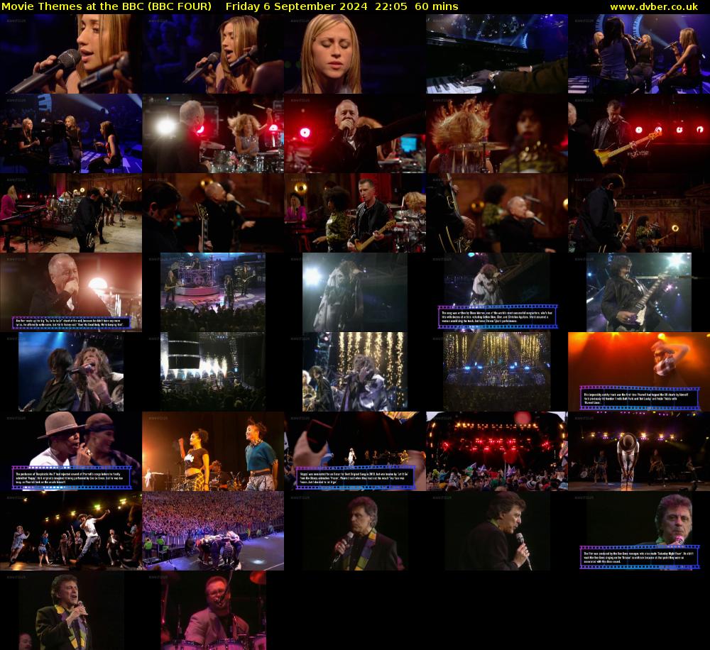Movie Themes at the BBC (BBC FOUR) Friday 6 September 2024 22:05 - 23:05