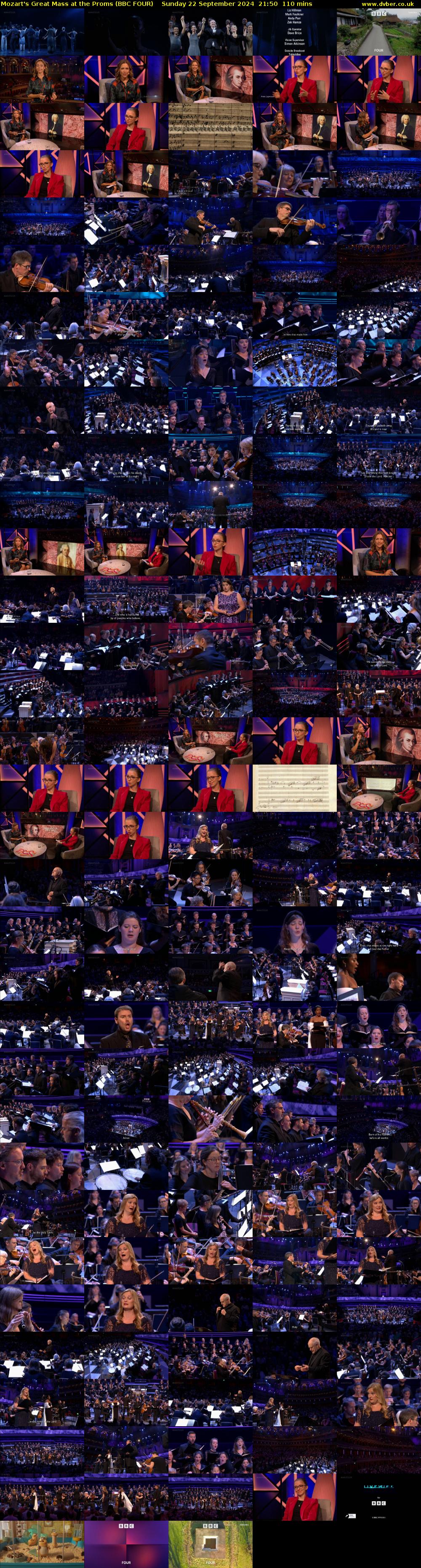 Mozart's Great Mass at the Proms (BBC FOUR) Sunday 22 September 2024 21:50 - 23:40
