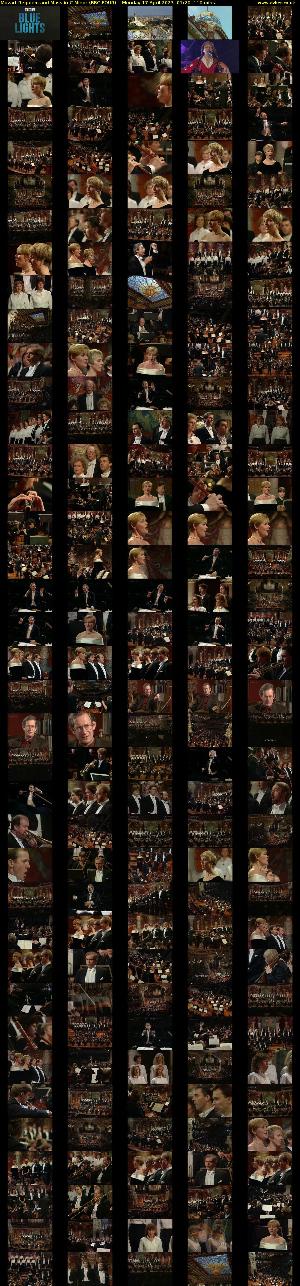 Mozart Requiem and Mass in C Minor (BBC FOUR) Monday 17 April 2023 01:20 - 03:10