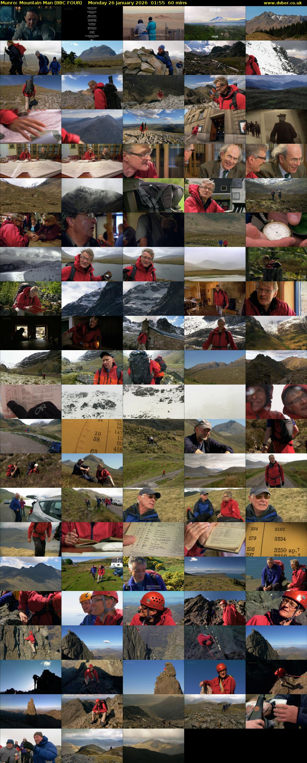 Munro: Mountain Man (BBC FOUR) Monday 26 January 2026 01:55 - 02:55