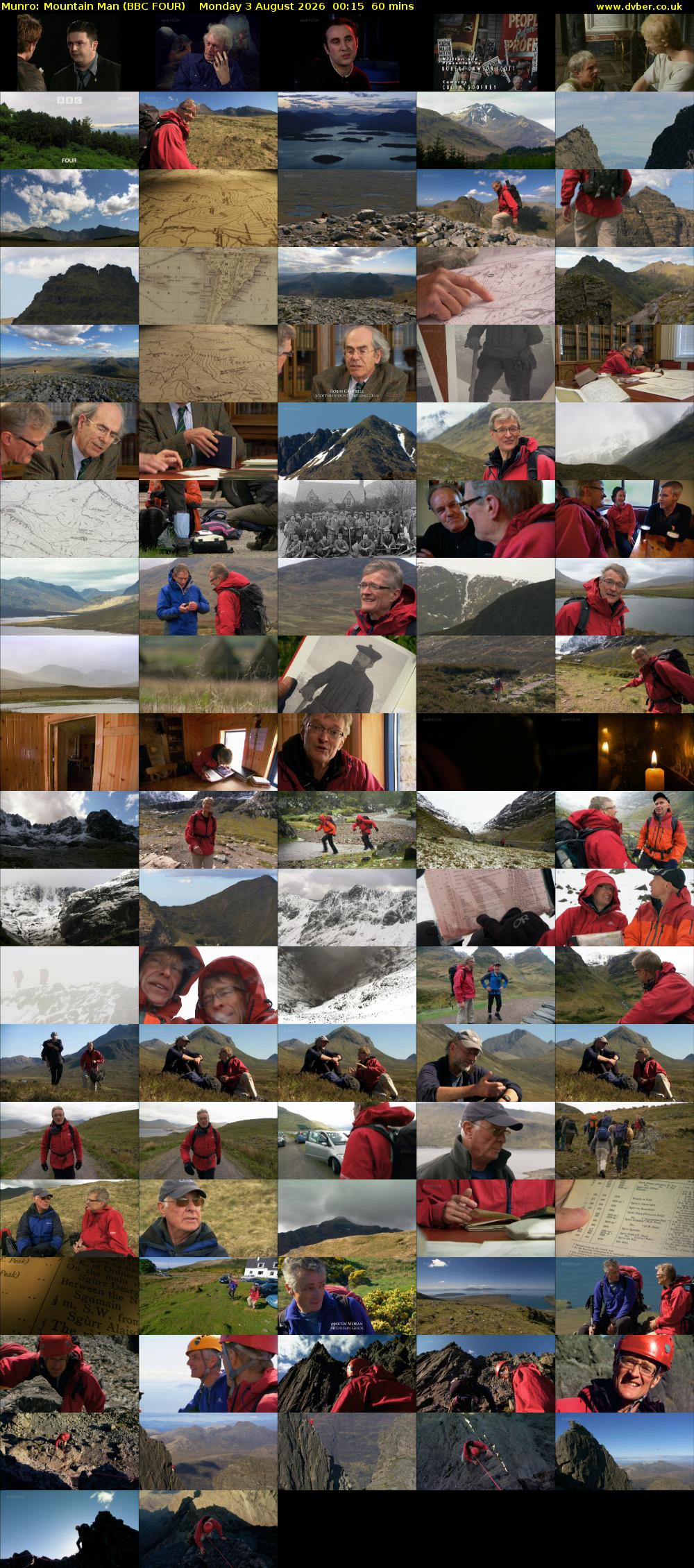 Munro: Mountain Man (BBC FOUR) Monday 3 August 2026 00:15 - 01:15