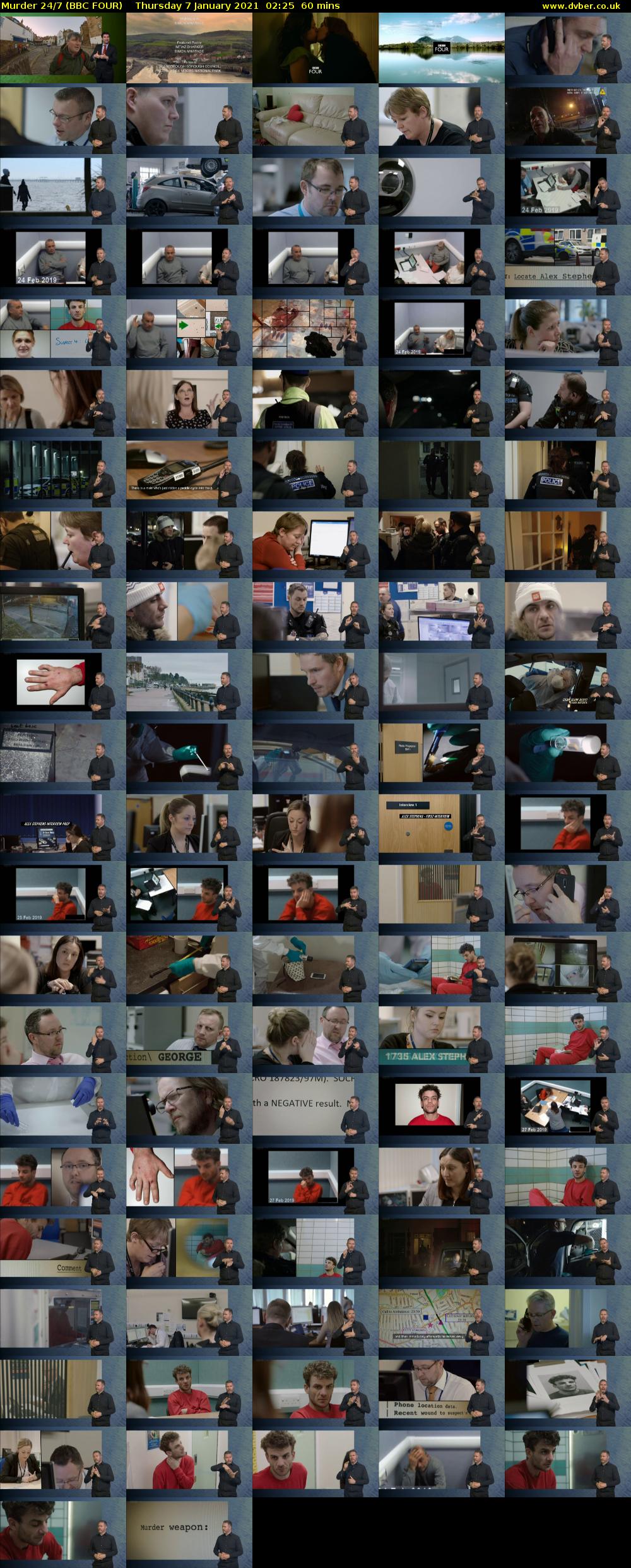 Murder 24/7 (BBC FOUR) Thursday 7 January 2021 02:25 - 03:25