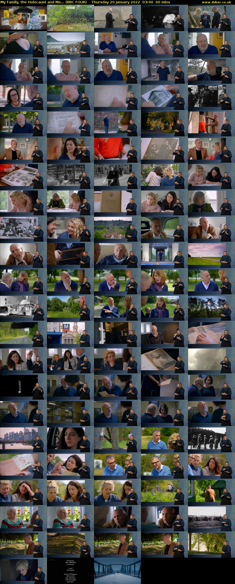 My Family, the Holocaust and Me... (BBC FOUR) Thursday 20 January 2022 03:00 - 04:00
